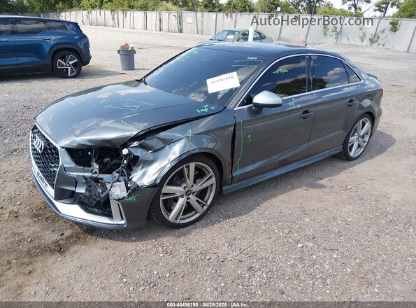 WUABWGFF8J1902650 2018 AUDI RS3 Gray Vista tres cuartos delantera izquierda