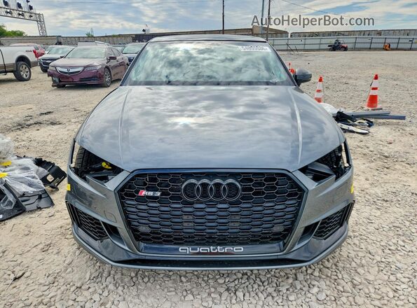 WUABWHFF9J1902789 2018 AUDI RS3 Gray Դիմացի տեսք