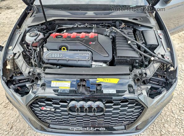 WUABWHFF9J1902789 2018 AUDI RS3 Gray Սալոնի հետևի տեսք