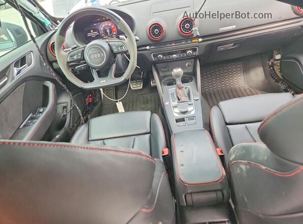 WUABWHFF9J1902789 2018 AUDI RS3 Gray Առջևի վահանակի տեսք