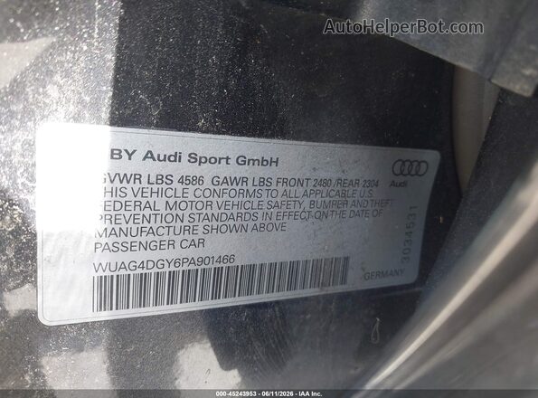WUAG4DGY6PA901466 2023 AUDI RS3 Gray Շարժիչի բաժամունքի տեսք