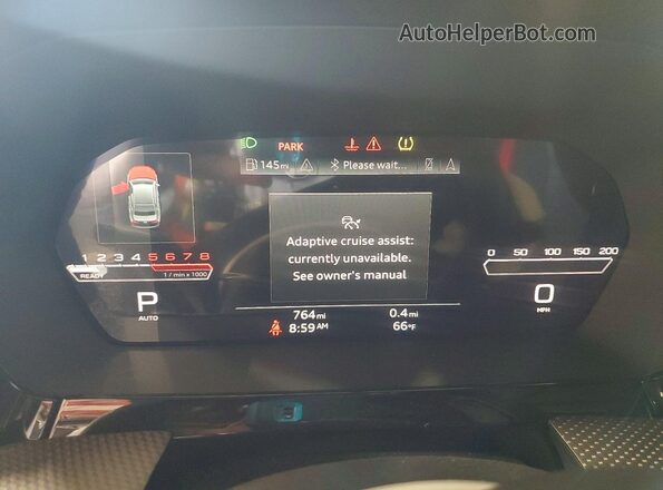 WUAGWDGY0TA906473 2026 AUDI RS3 Blue Вид щитка приладів
