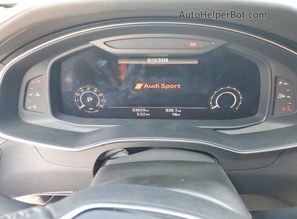 WUAPCBF27MN906541 2021 AUDI RS7 Gray Vista del cuadro de instrumentos