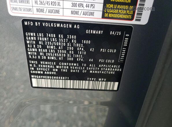 WVG6YVEB5SH046871 2025 VOLKSWAGEN ID Two Tone 