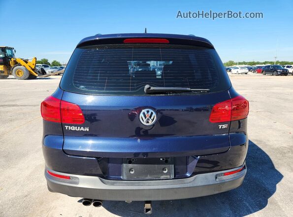 WVGAV7AX0GW548898 2016 VOLKSWAGEN TIGUAN Blue Rear view