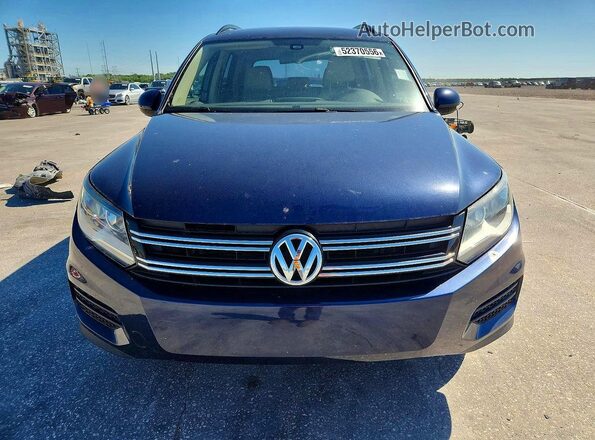 WVGAV7AX0GW548898 2016 VOLKSWAGEN TIGUAN Blue Front view