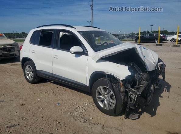 WVGAV7AX0GW599477 2016 VOLKSWAGEN TIGUAN Белый Передняя правая четверть