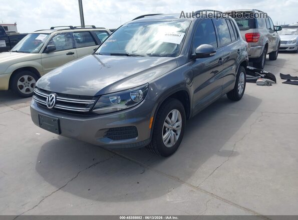 WVGAV7AX0GW608341 2016 VOLKSWAGEN TIGUAN Gray Передня ліва чверть