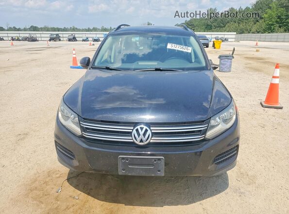 WVGAV7AX0HK001591 2017 VOLKSWAGEN TIGUAN Black Front view