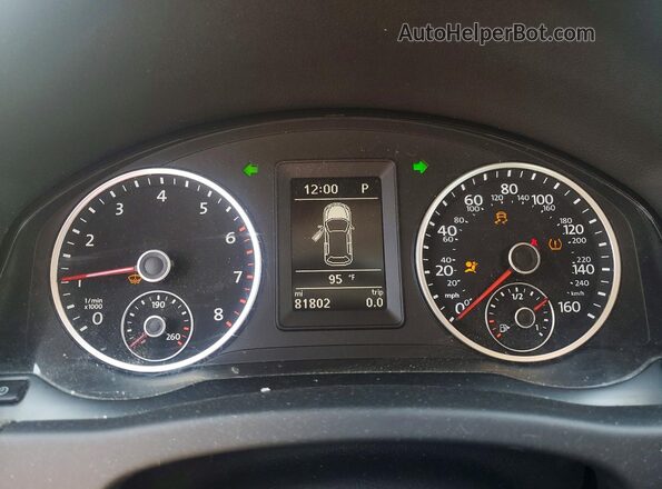 WVGAV7AX0HK001591 2017 VOLKSWAGEN TIGUAN Black Instrument cluster view