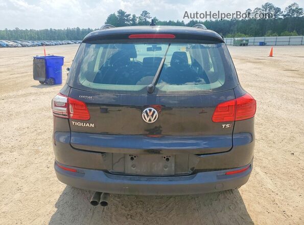 WVGAV7AX0HK001591 2017 VOLKSWAGEN TIGUAN Black Rear view