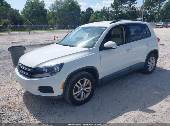 WVGAV7AX1GW574359 2016 VOLKSWAGEN TIGUAN White Vista tres cuartos delantera izquierda