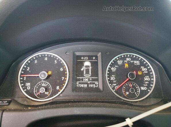 WVGAV7AX1GW580890 2016 VOLKSWAGEN TIGUAN Серебряный Вид щитка приборов
