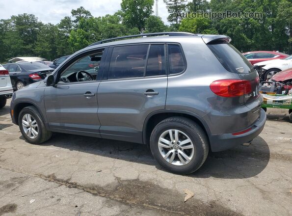 WVGAV7AX1GW582087 2016 VOLKSWAGEN TIGUAN Charcoal Rear left