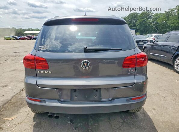 WVGAV7AX1GW582087 2016 VOLKSWAGEN TIGUAN Charcoal Rear view