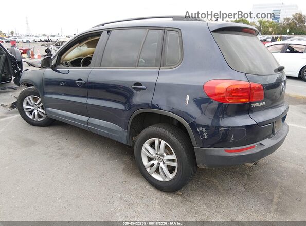 WVGAV7AX2GW565038 2016 VOLKSWAGEN TIGUAN Blue Trasero izquierdo