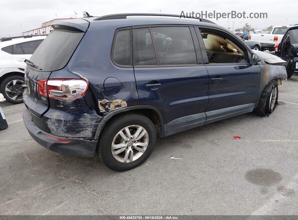 WVGAV7AX2GW565038 2016 VOLKSWAGEN TIGUAN Blue Trasero derecho