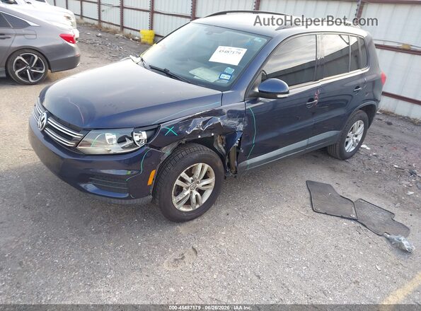 WVGAV7AX4GW599157 2016 VOLKSWAGEN TIGUAN Blue Vista tres cuartos delantera izquierda