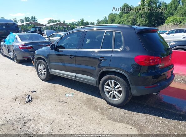 WVGAV7AX4HK025862 2017 VOLKSWAGEN TIGUAN Черный Задняя левая четверть