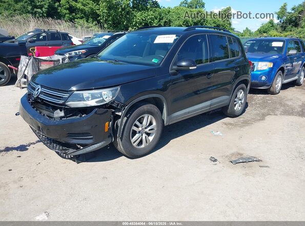 WVGAV7AX4HK025862 2017 VOLKSWAGEN TIGUAN Черный Передняя левая четверть