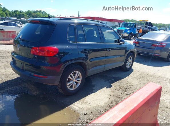 WVGAV7AX4HK025862 2017 VOLKSWAGEN TIGUAN Черный Задняя правая четверть