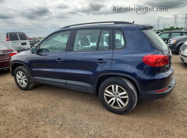 WVGAV7AX5GW514505 2016 VOLKSWAGEN TIGUAN Blue უკანა მარცხენა
