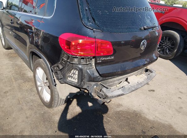 WVGAV7AX5GW528324 2016 VOLKSWAGEN TIGUAN Black Widok wnętrza z tyłu