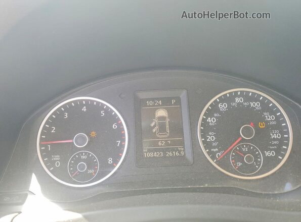 WVGAV7AX5GW530705 2016 VOLKSWAGEN TIGUAN White Instrument cluster view