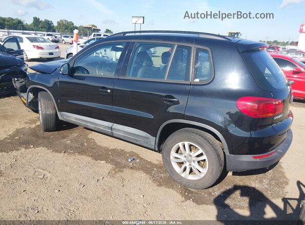 WVGAV7AX6GW531099 2016 VOLKSWAGEN TIGUAN Black Задня ліва чверть
