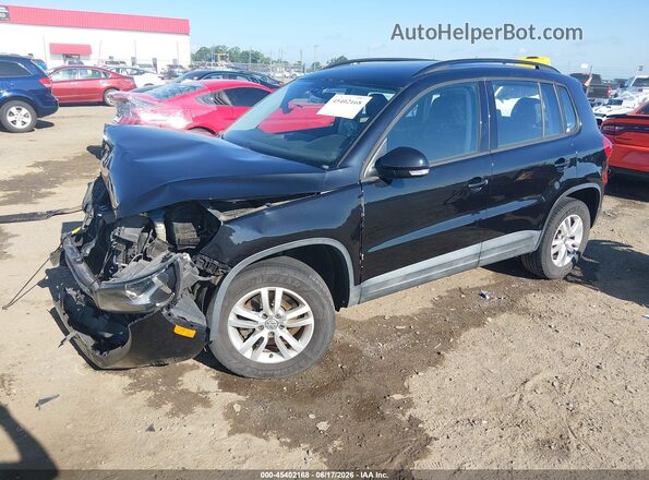 WVGAV7AX6GW531099 2016 VOLKSWAGEN TIGUAN Black Передня ліва чверть