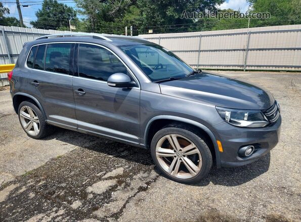 WVGAV7AX6GW603886 2016 VOLKSWAGEN TIGUAN Gray Front right
