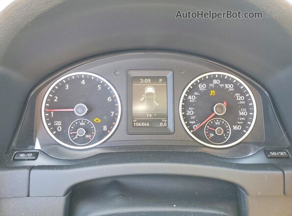 WVGAV7AX7GW577444 2016 VOLKSWAGEN TIGUAN Black ხელსაწყოთა პანელის ხედი