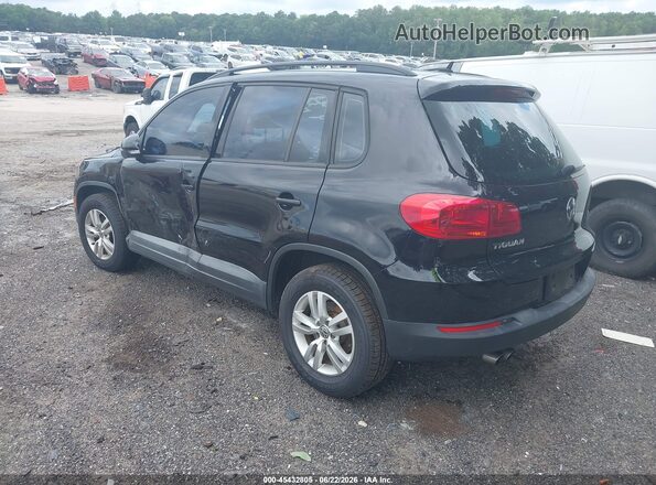 WVGAV7AX7GW581011 2016 VOLKSWAGEN TIGUAN Black უკანა მარცხენა