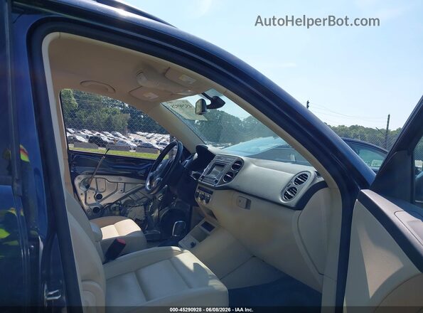 WVGAV7AX7GW591876 2016 VOLKSWAGEN TIGUAN Dark Blue Widok wnętrza z przodu