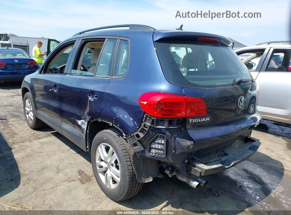 WVGAV7AX7GW591876 2016 VOLKSWAGEN TIGUAN Dark Blue Tył lewy