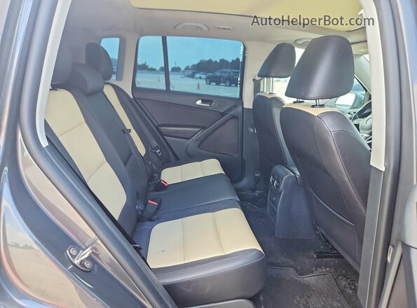 WVGAV7AX8GW557669 2016 VOLKSWAGEN TIGUAN Gray Rear interior view