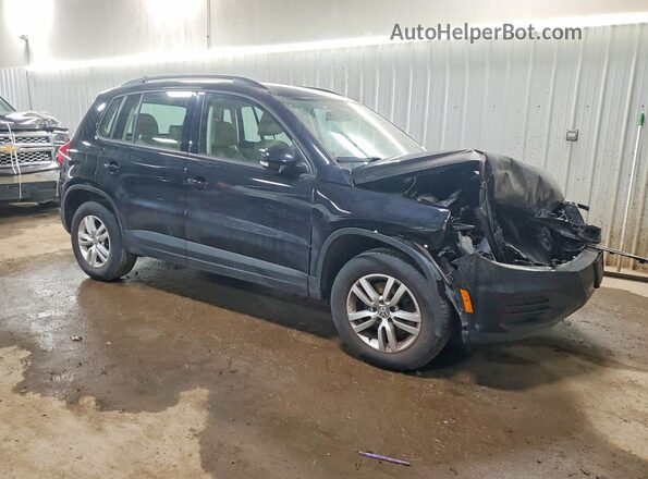 WVGAV7AX8HK005128 2017 VOLKSWAGEN TIGUAN Black Przód prawy