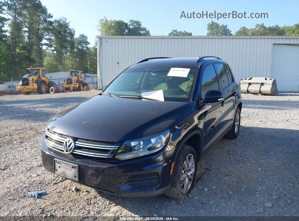 WVGAV7AX9HK003906 2017 VOLKSWAGEN TIGUAN Black წინა მარცხენა ხედი სამი მეოთხედიდან