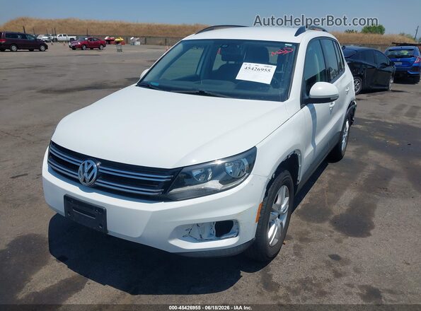WVGAV7AX9HK041815 2017 VOLKSWAGEN TIGUAN White Vista tres cuartos delantera izquierda