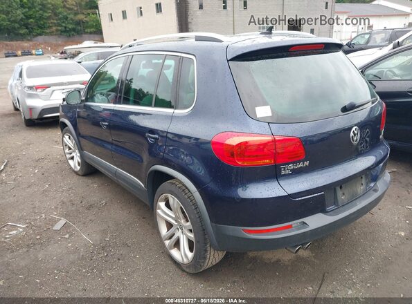 WVGBV7AX0GW609817 2016 VOLKSWAGEN TIGUAN Синий Задняя левая четверть