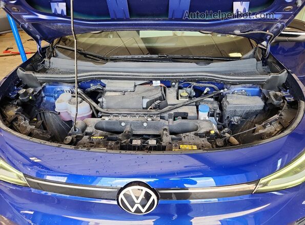 WVGDMPE25MP019290 2021 VOLKSWAGEN ID.4 Blue Rear interior view