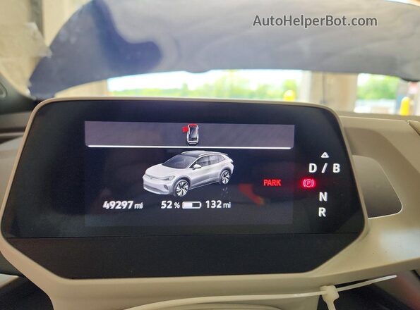 WVGDMPE25MP019290 2021 VOLKSWAGEN ID.4 Blue Instrument cluster view