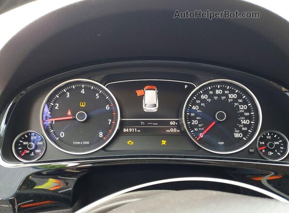 WVGEF9BP2GD002219 2016 VOLKSWAGEN TOUAREG Black ხელსაწყოთა პანელის ხედი