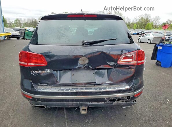 WVGEF9BP2GD002219 2016 VOLKSWAGEN TOUAREG Black უკანა ხედი