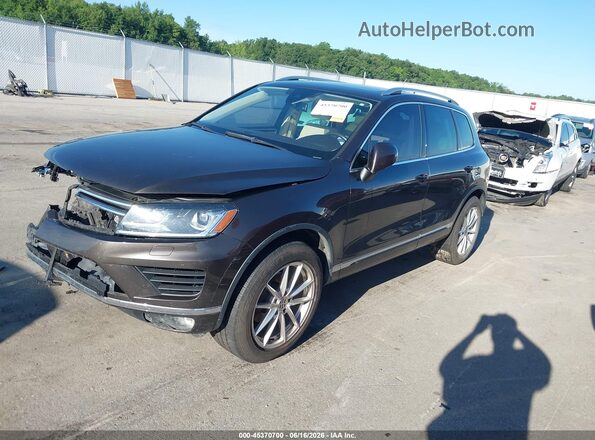 WVGEF9BP3GD008174 2016 VOLKSWAGEN TOUAREG Gray წინა მარცხენა ხედი სამი მეოთხედიდან