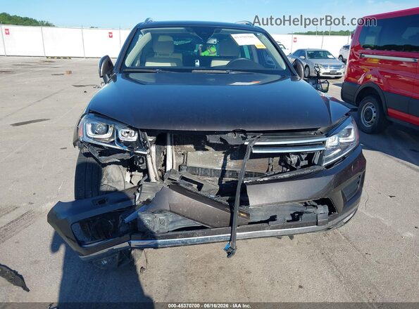 WVGEF9BP3GD008174 2016 VOLKSWAGEN TOUAREG Gray წინა ხედი