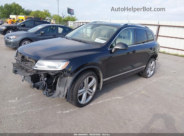 WVGEF9BP5GD011576 2016 VOLKSWAGEN TOUAREG Black Передня ліва чверть
