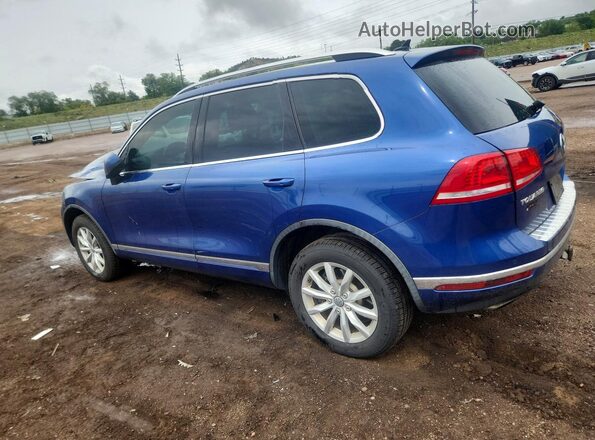 WVGEF9BP7GD010882 2016 VOLKSWAGEN TOUAREG Синий Задняя левая четверть