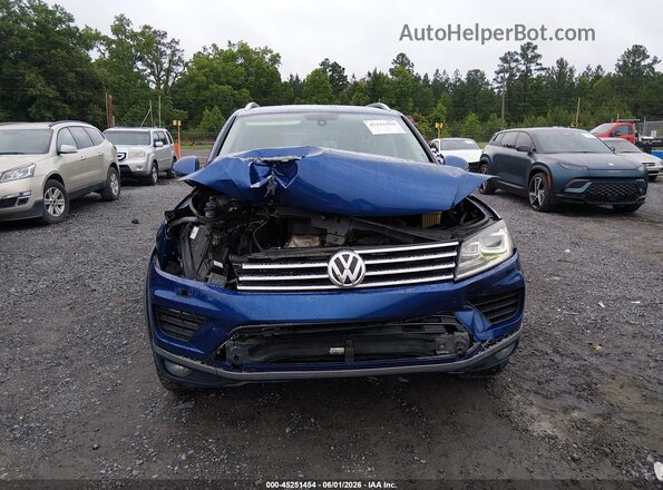 WVGEF9BP8GD004931 2016 VOLKSWAGEN TOUAREG Blue Դիմացի տեսք