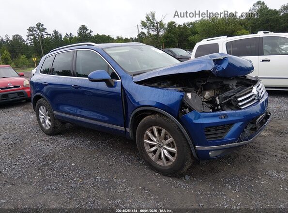 WVGEF9BP8GD004931 2016 VOLKSWAGEN TOUAREG Blue 